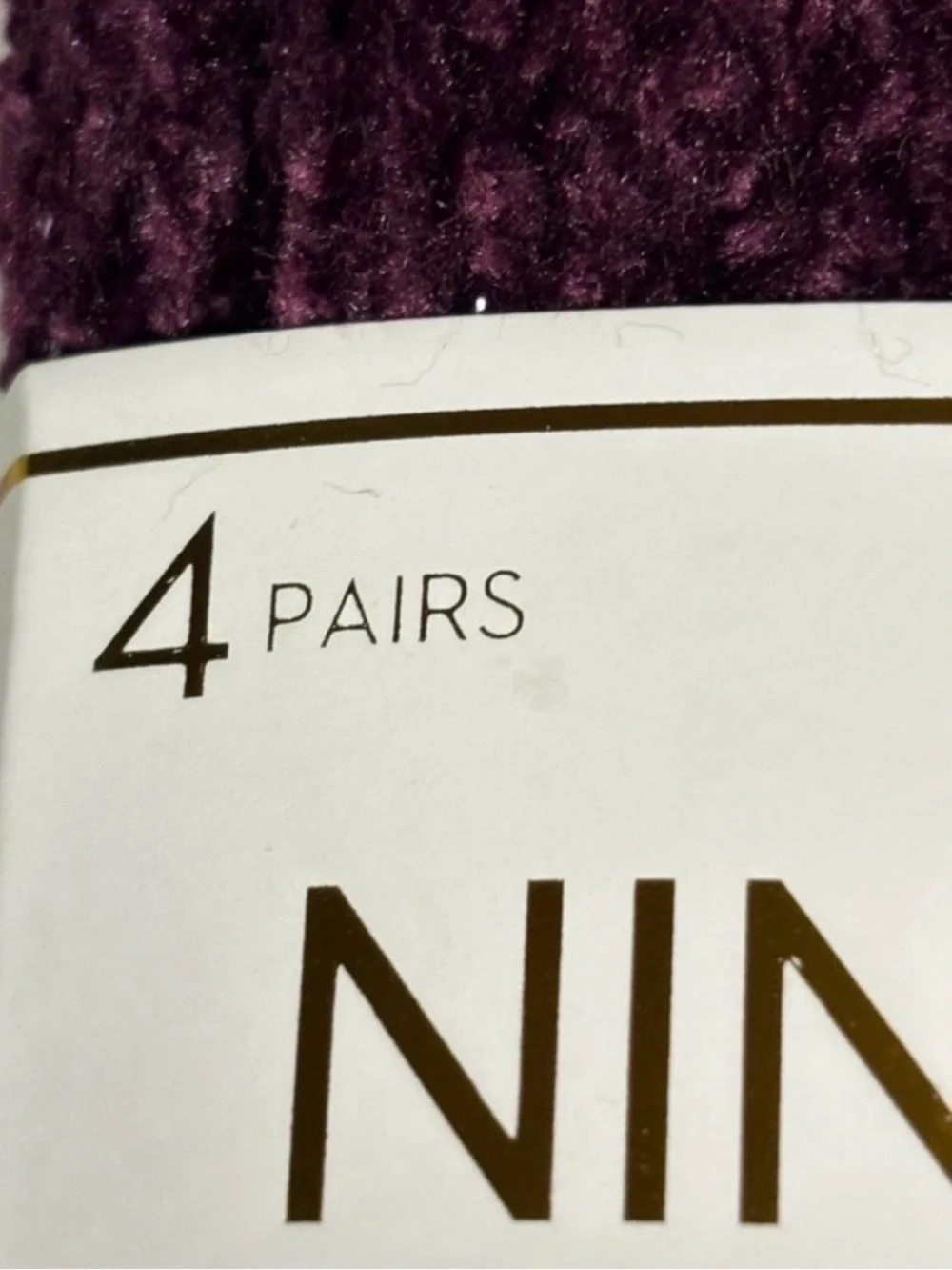 New Nine West Socks Women’s 4 Pair Soft Cozy Plush Fuzzy Lounge Socks Casual